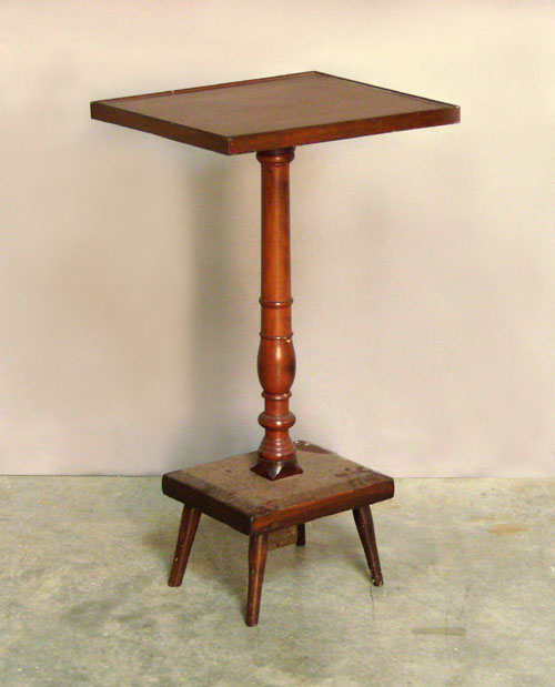 Appraisal: Cherry candlestand th c h w