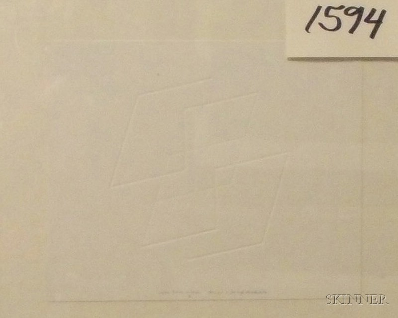 Appraisal: Framed Embossing Print on Paper by Anni Albers German American