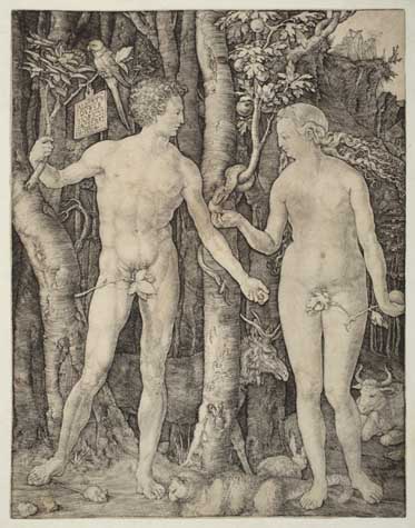 Appraisal: ALBRECHT D RER Adam and Eve Engraving x mm x