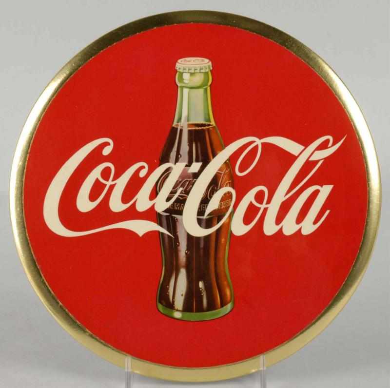 Appraisal: Celluloid Coca-Cola Disc with Envelope Description s Clean and bright