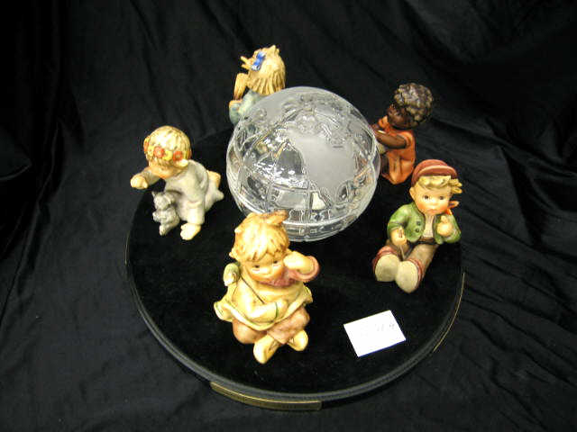 Appraisal: Hummel Figurine Set Worldwide Wanderers different on base with crystal