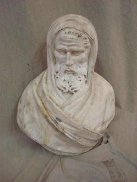 Appraisal: Marble Bust From a Westchester estate Dimensions x