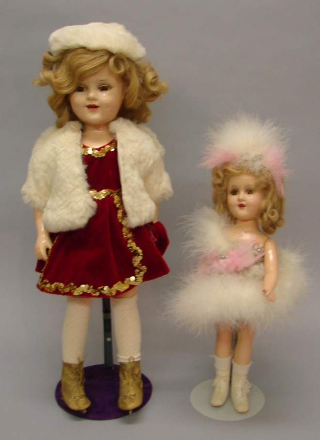 Appraisal: Pair of compo - Sonja Henie dolls Has original honey