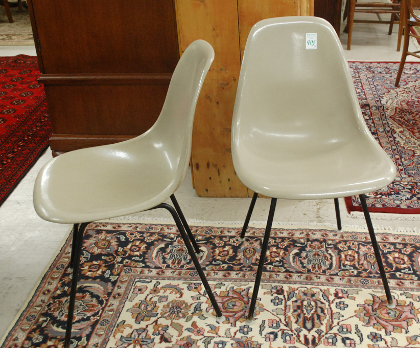 Appraisal: A PAIR OF CHARLES EAMES HERMAN MILLER DSH MOLDED FIBERGLASS