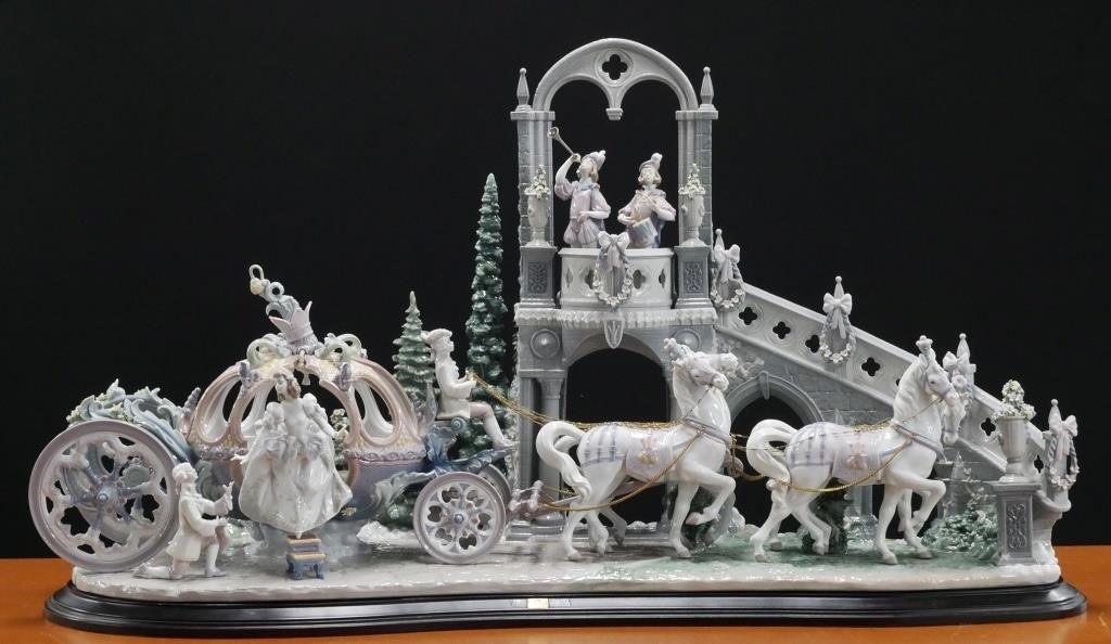 Appraisal: Limited edition Disney princess sculpture of Cinderella and her carriage