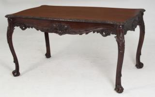 Appraisal: FINE TH C EDWARDS ROBERTS MAHOGANY WRITING TABLE FINE ENGLISH