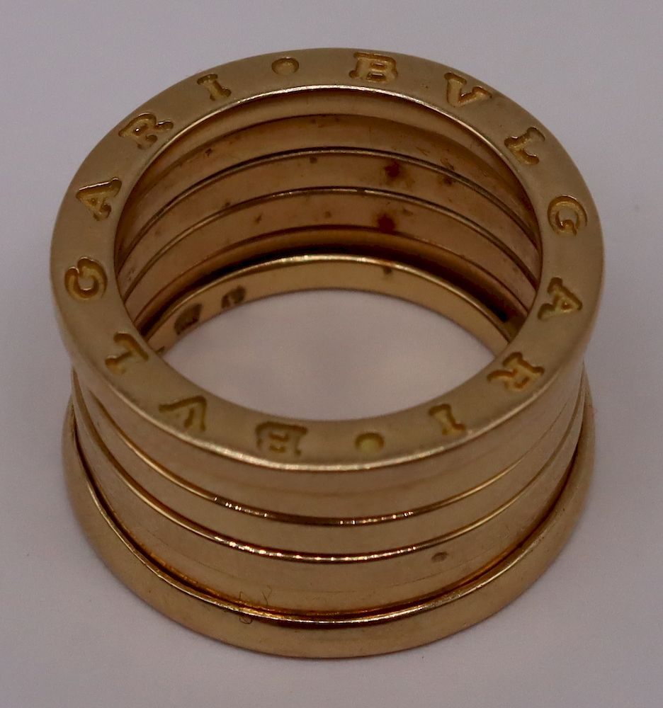 Appraisal: JEWELRY Bvlgari kt Gold B Zero Ring Bvlgari kt yellow