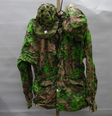 Appraisal: Lot consists of a group of reproduction Waffen-SS camouflage clothing