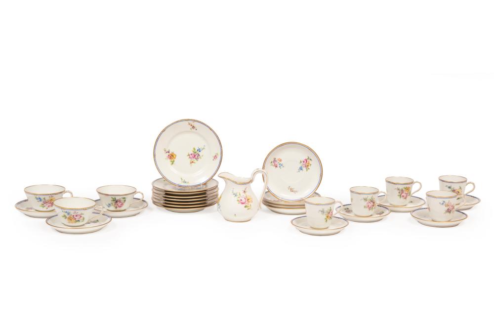 Appraisal: George Rouard Limoges Partial Porcelain Dessert Service c signed Rouard