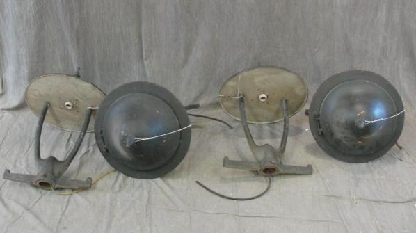 Appraisal: Antique Iron Hanging Lamps From a prominent NJ estate stored