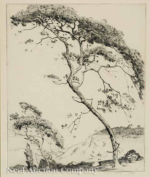 Appraisal: Alfred Heber Hutty American Charleston - Loblolly Pine etching on