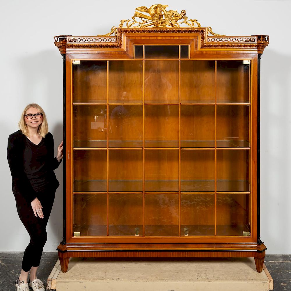 Appraisal: Italian Neoclassical Style Display Cabinet Late th century Italian partial