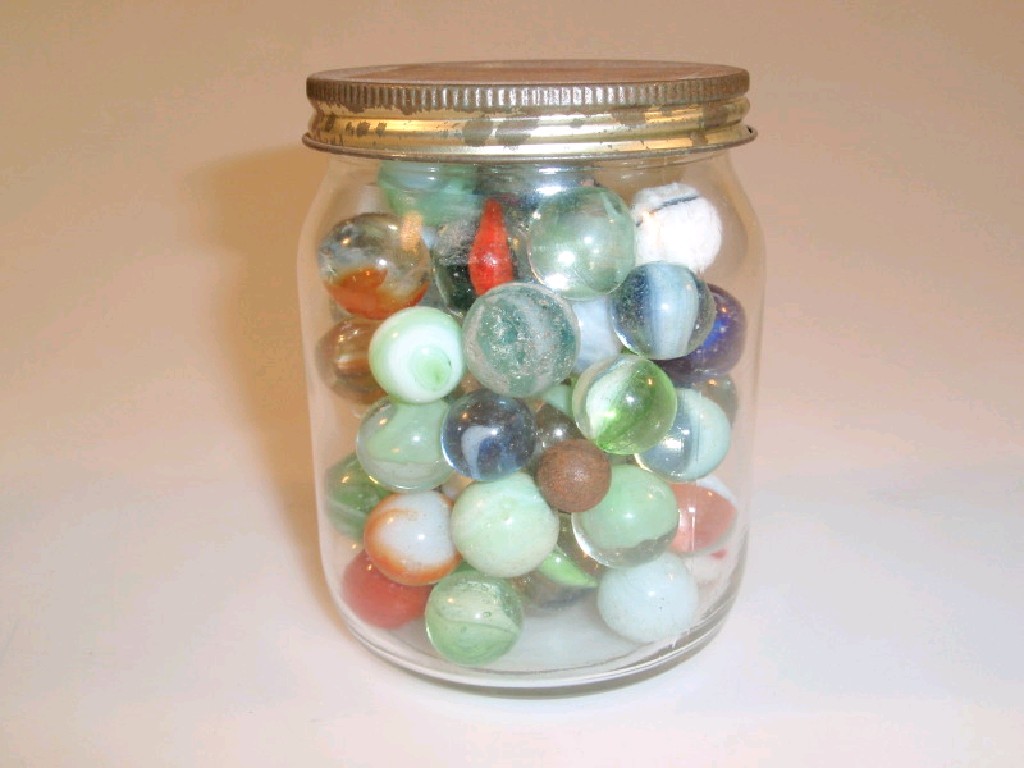 Appraisal: Approximately eighty five Victorian and later glass marbles