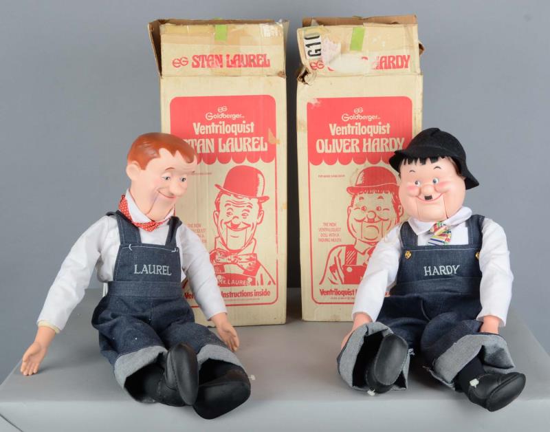 Appraisal: Lot Of Laurel And Hardy Ventriloquist Dolls Both dolls include