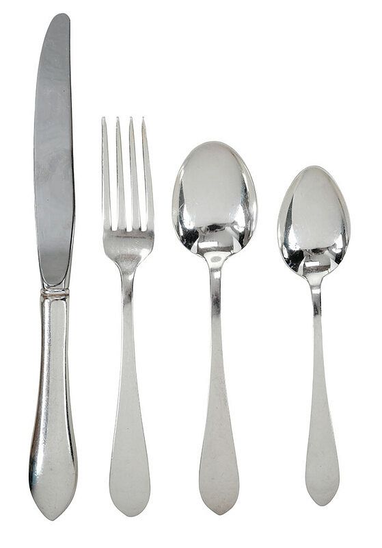 Appraisal: Pointed Antiques Sterling Flatware Pieces American th century including six