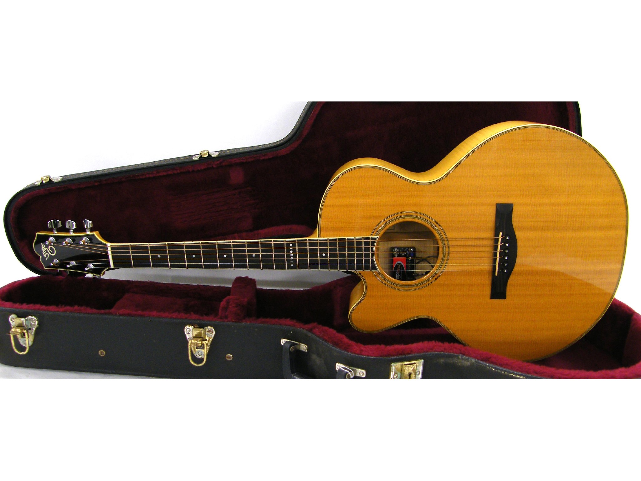 Appraisal: Santa Cruz 'F' left-handed electro-acoustic guitar maple back and sides