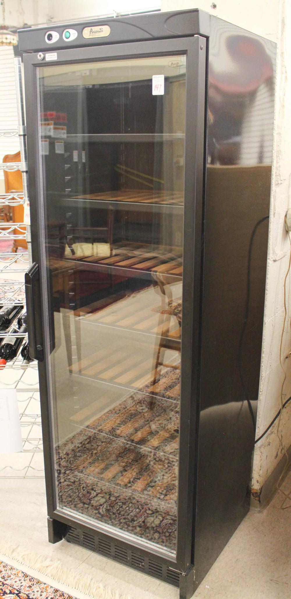 Appraisal: AVANTI WINE COOLER model WC having a single glass door