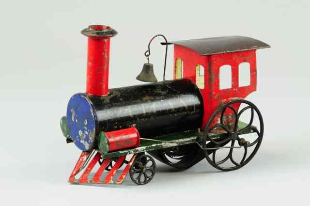 Appraisal: 'VULCAN'' LOCOMOTIVE Ives early American tin toy hand painted in