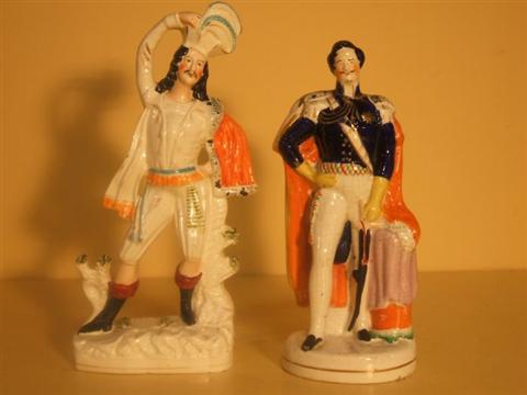 Appraisal: TWO STAFFORDSHIRE FIGURES Late th century one of Prince Albert