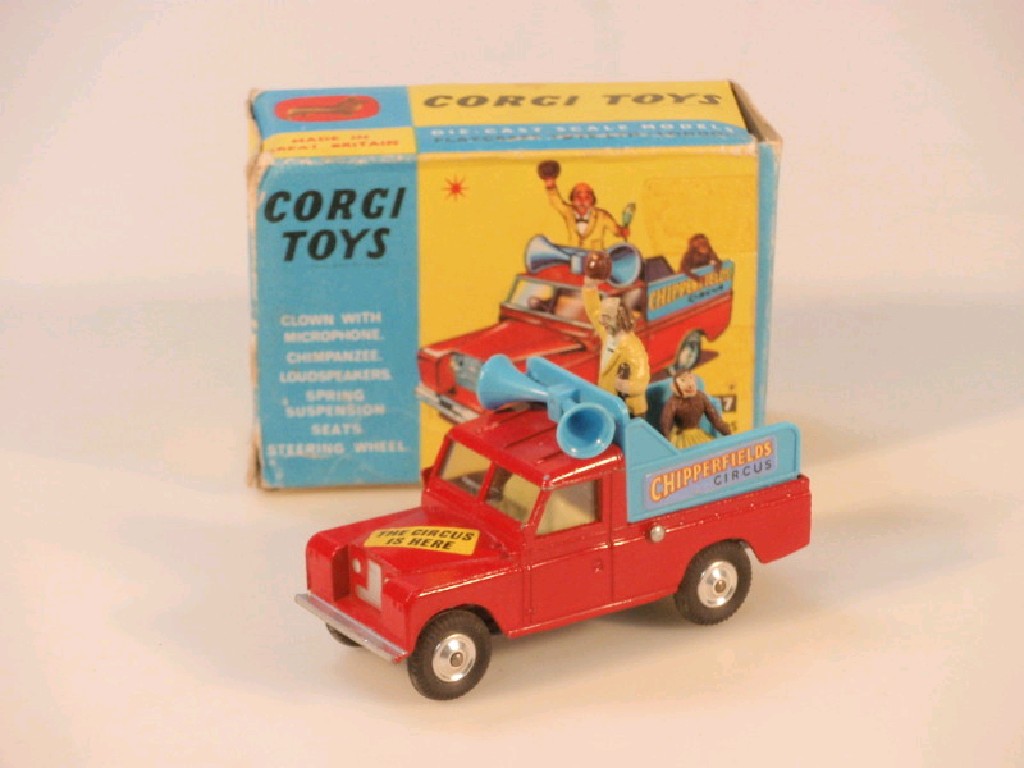 Appraisal: A Corgi Toys Chipperfields circus land rover parade vehicle boxed