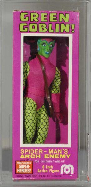 Appraisal: Mego Superheroes Green Goblin Action Figure Description Window box ID