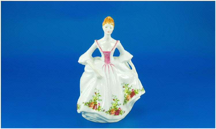 Appraisal: Royal Doulton Figure Country Rose White Dress Red Flowers HN