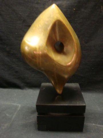 Appraisal: Unsigned Midcentury Bronze Sculpture on Pivoting Base Size high and