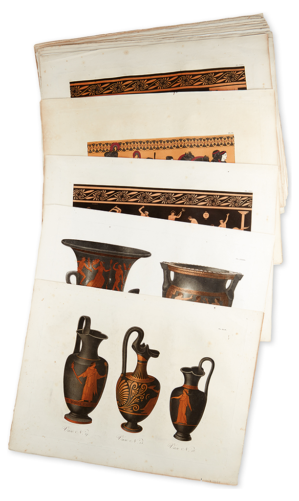 Appraisal: GREEK ANTIQUITIES De Laborde Alexandre color-printed aquatint and engraved plates