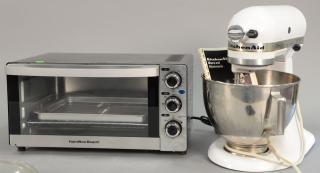 Appraisal: Kitchen Aid mixer and Hamilton Beach Toaster Oven Kitchen Aid