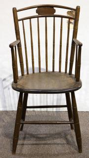 Appraisal: American spindle back Windsor armchair first half th century the