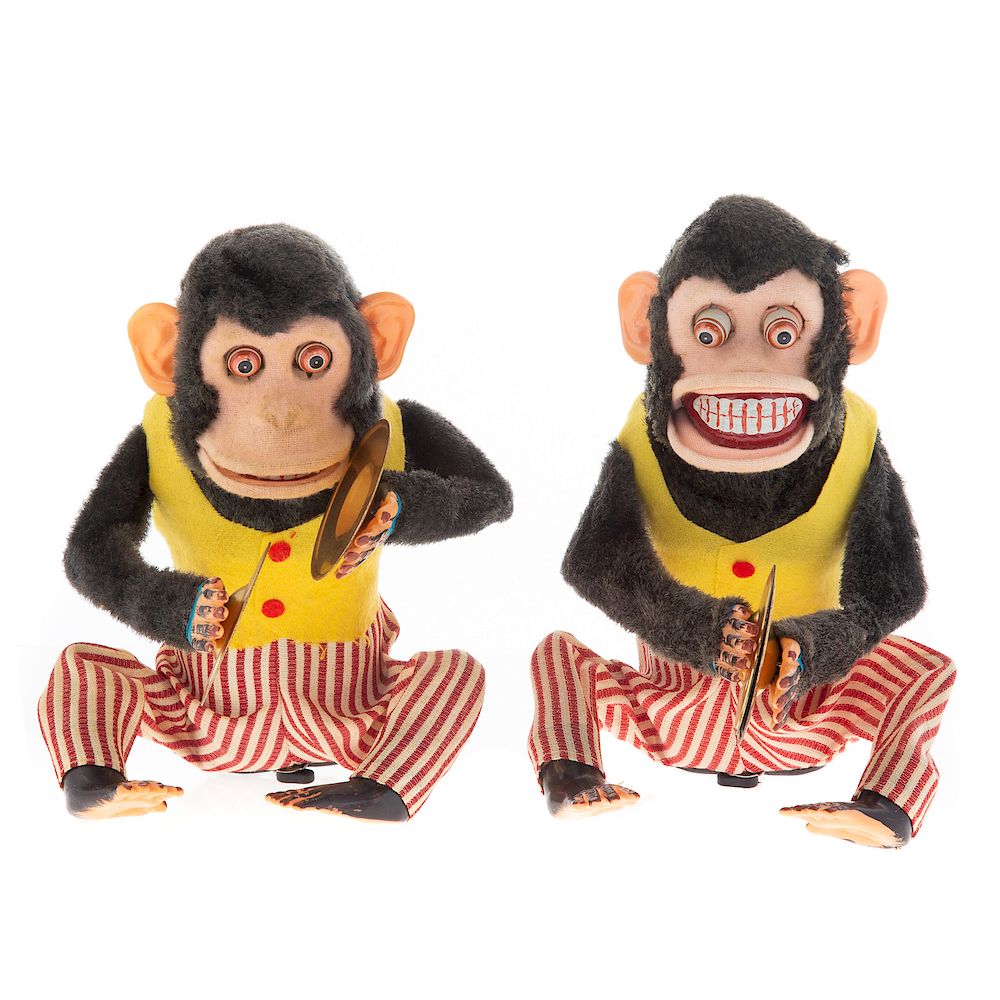 Appraisal: Two Daishin B O Musical Jolly Chimps In original boxes