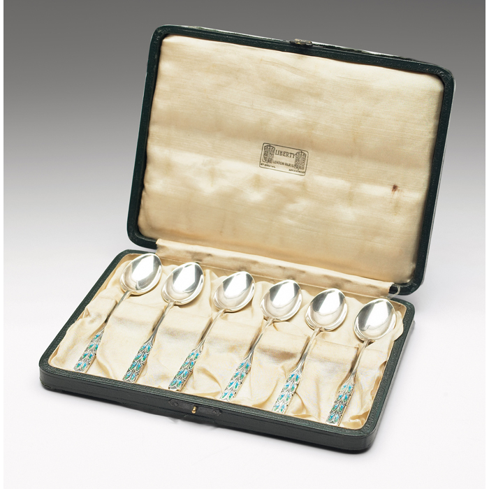 Appraisal: Liberty Co teaspoons set of six sterling with a blue