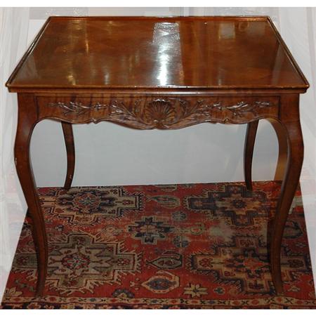 Appraisal: Provencial Louis XV Style Mahogany Stationary Table Estimate -