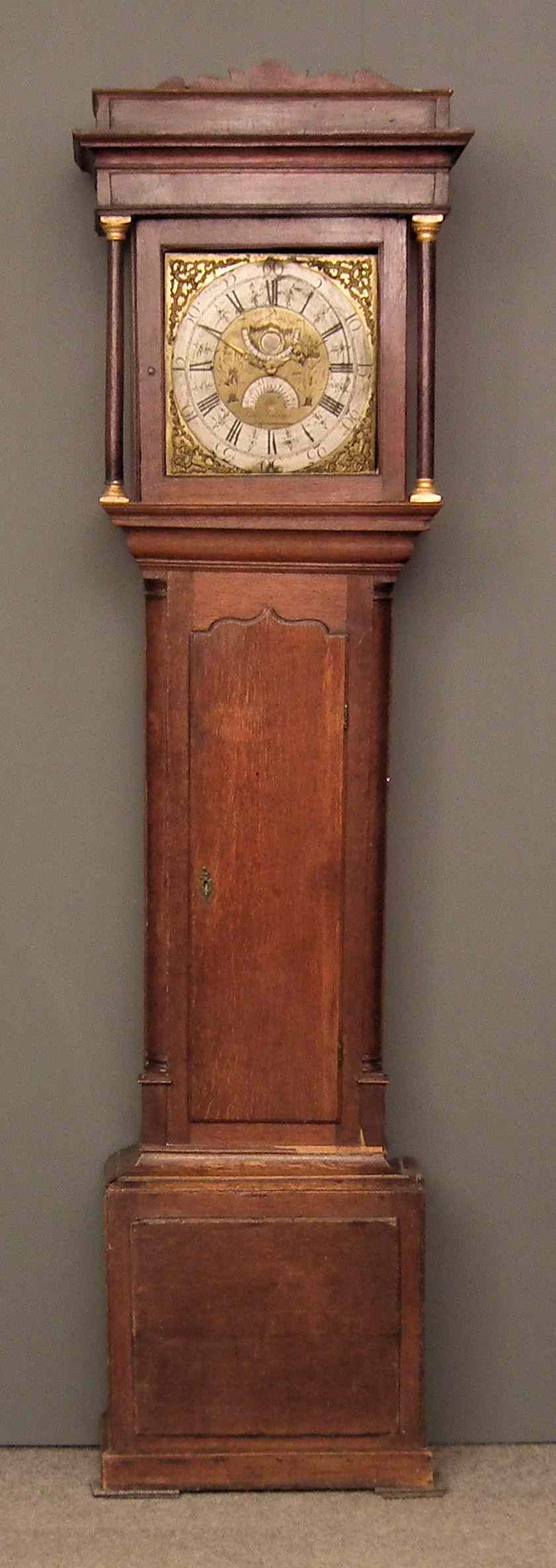 Appraisal: A late th Century oak longcase clock by Thomas Lister