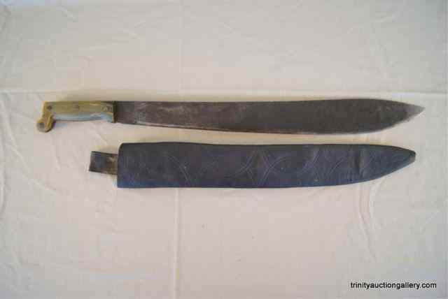 Appraisal: c 's Collins Legitimus Horn Handle MacheteThis is for a