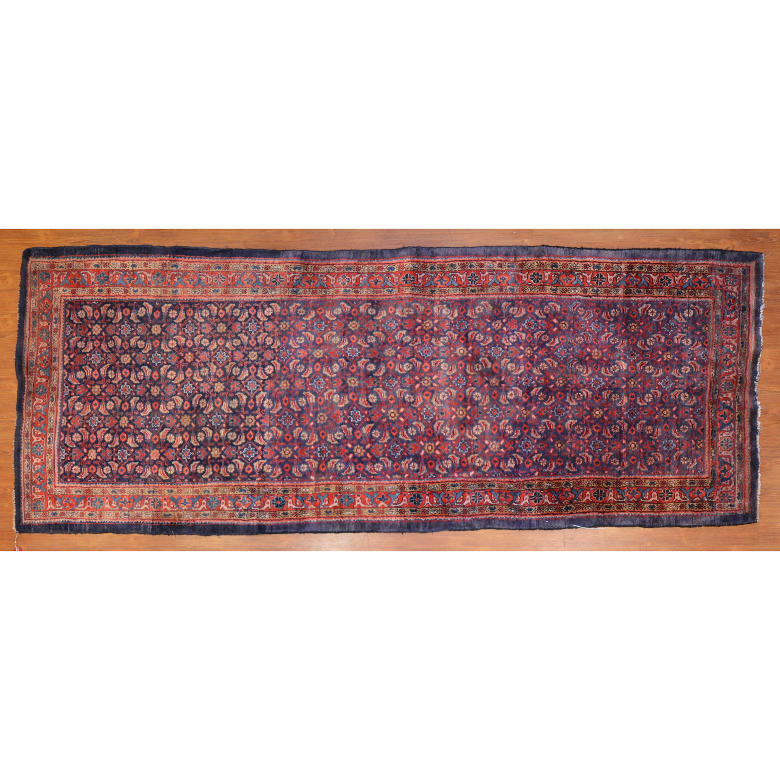 Appraisal: HAMADAN CORRIDOR RUG PERSIA X Third quarter- th century hand-knotted