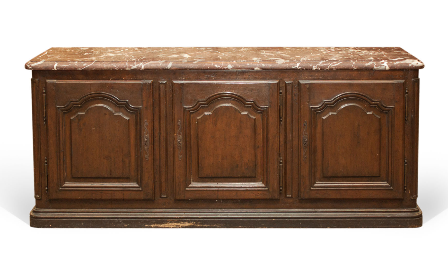 Appraisal: a French Provincial style oak buffet early th century shaped