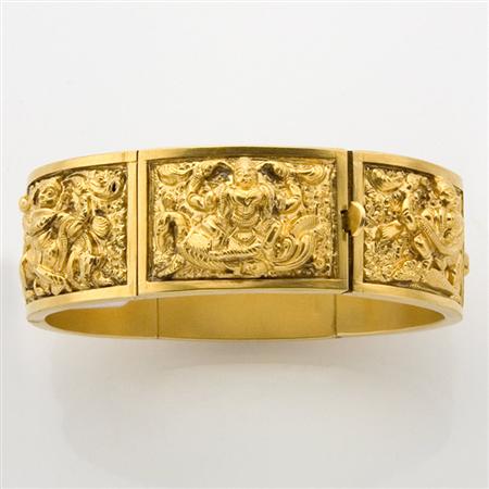 Appraisal: Antique Gold Bangle Bracelet Estimate -