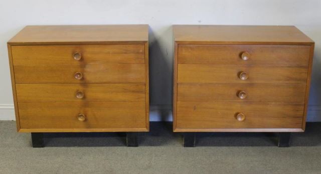 Appraisal: Midcentury Pair of George Nelson Chests Pair of George Nelson