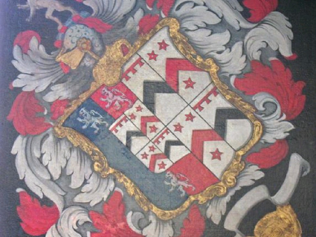 Appraisal: ENGLISH SCHOOL THE FORDE ABBEY HATCHMENTS A set of five