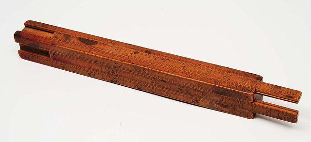 Appraisal: A GEORGIAN BOXWOOD OF VINTNERS OR BREWERS calculating sliderule with