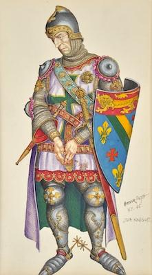 Appraisal: Arthur Szyk Polish American - Original illustration for Canterbury Tales