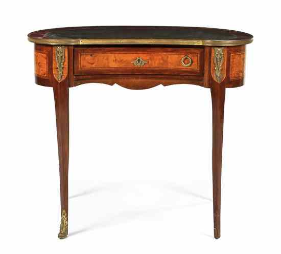 Appraisal: A Louis XVI Style Writing Desk having a leather inset