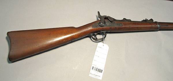 Appraisal: A U S Model trapdoor Springfield rifle with scarce trowel