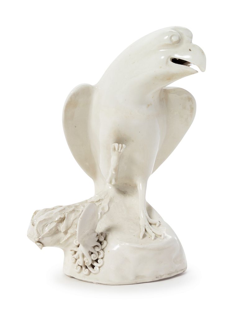 Appraisal: A Chinese Blanc-de-Chine Porcelain Figure of a Bird Height in