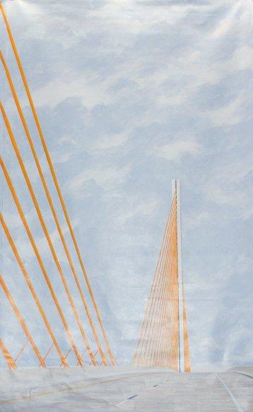 Appraisal: DURICK Alice American th C Sunshine Skyway Bridge Florida OIL