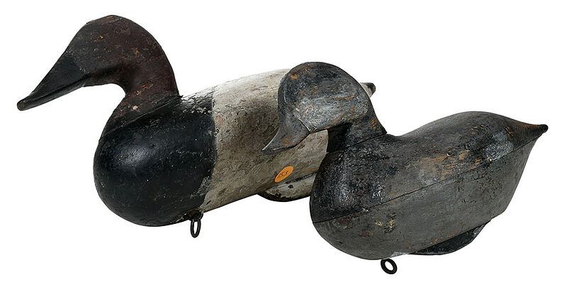 Appraisal: Two Mid Atlantic Duck Decoys John Henry Downes late th