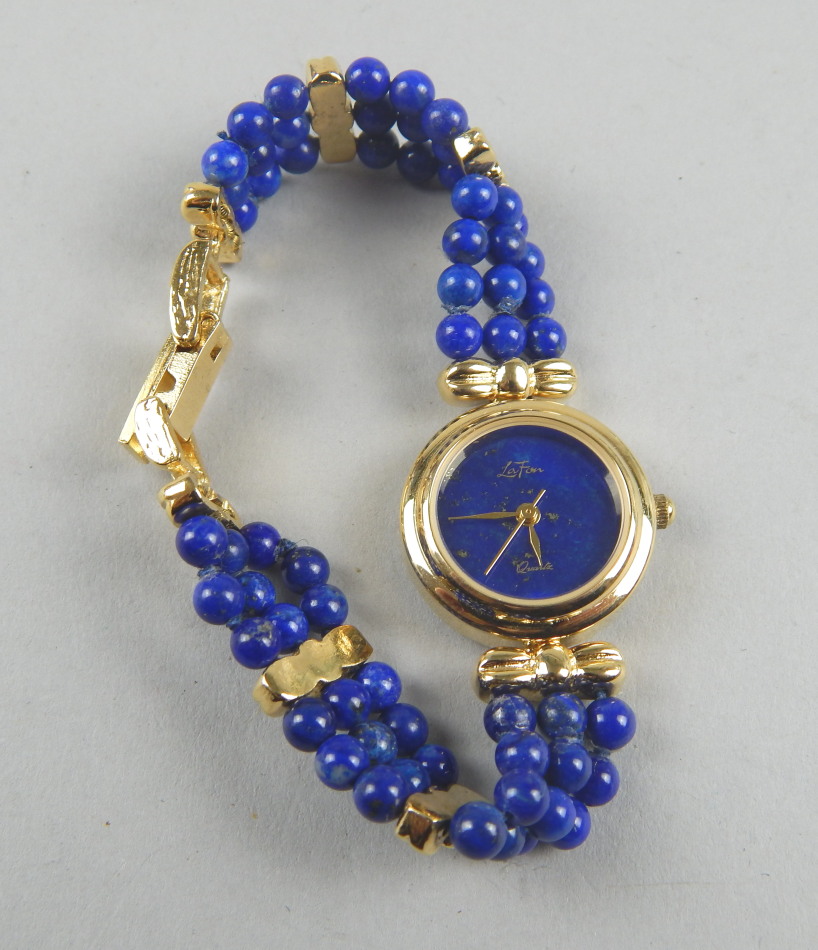 Appraisal: A ladies La Fon dress watch in blue with three