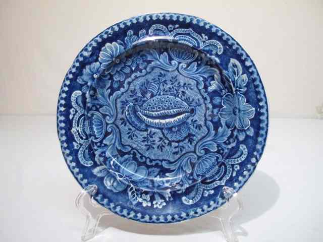 Appraisal: Joseph Stubbs Longport deep blue Historical th century Staffordshire plate