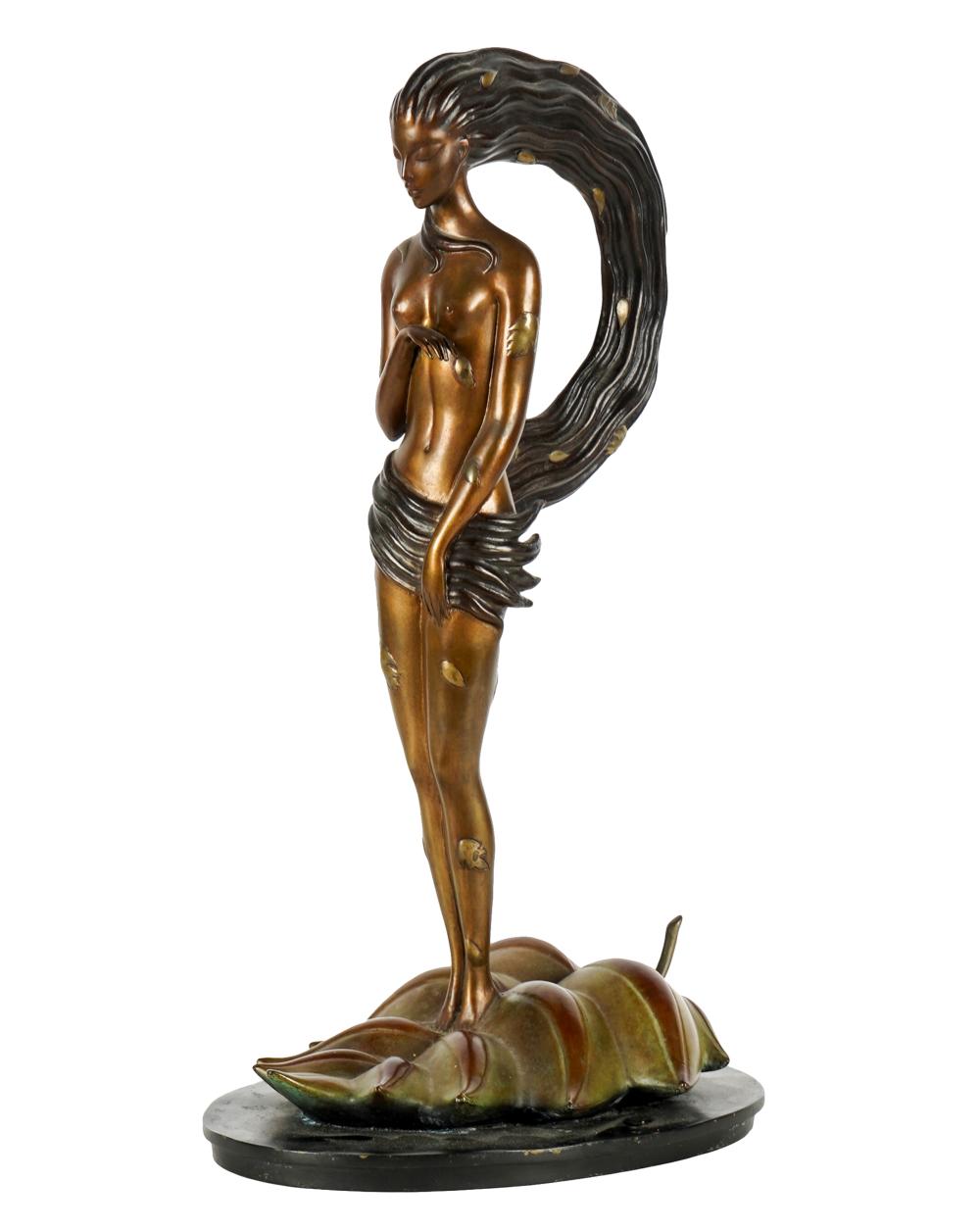 Appraisal: ROMAIN ERTE DE TIRTOFF - AUTUNMbronze signed Erte and numbered